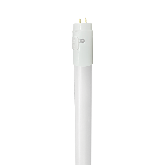 Luxrite LED 4' T8 3 Way Universal Light Tube, G13 Base, 18W, 2340 Lumens, Color Selectable - 3500K/4000K/5000K, 83 CRI, Frosted White Finish, Dimmable (LR34235)
