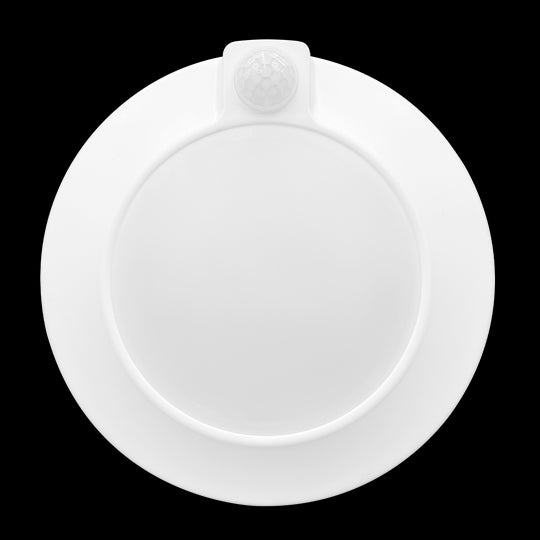 Luxrite LED 4" Surface Mount Round Disk with Passive Infrared Sensor, 10W, 600 Lumens, Color Selectable - 3000K/4000K/5000K, 80 CRI, White Finish, Dimmable, Pack of 2 (LR23832)