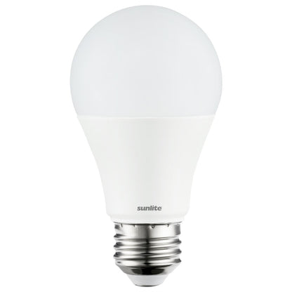 Sunlite LED A19 Standard Light Bulb, 6 Watts (40 Watt Equivalent), 450 Lumens, Medium Base (E26), Dimmable, UL Listed, Energy Star, 5000K Super White, 6 Pack