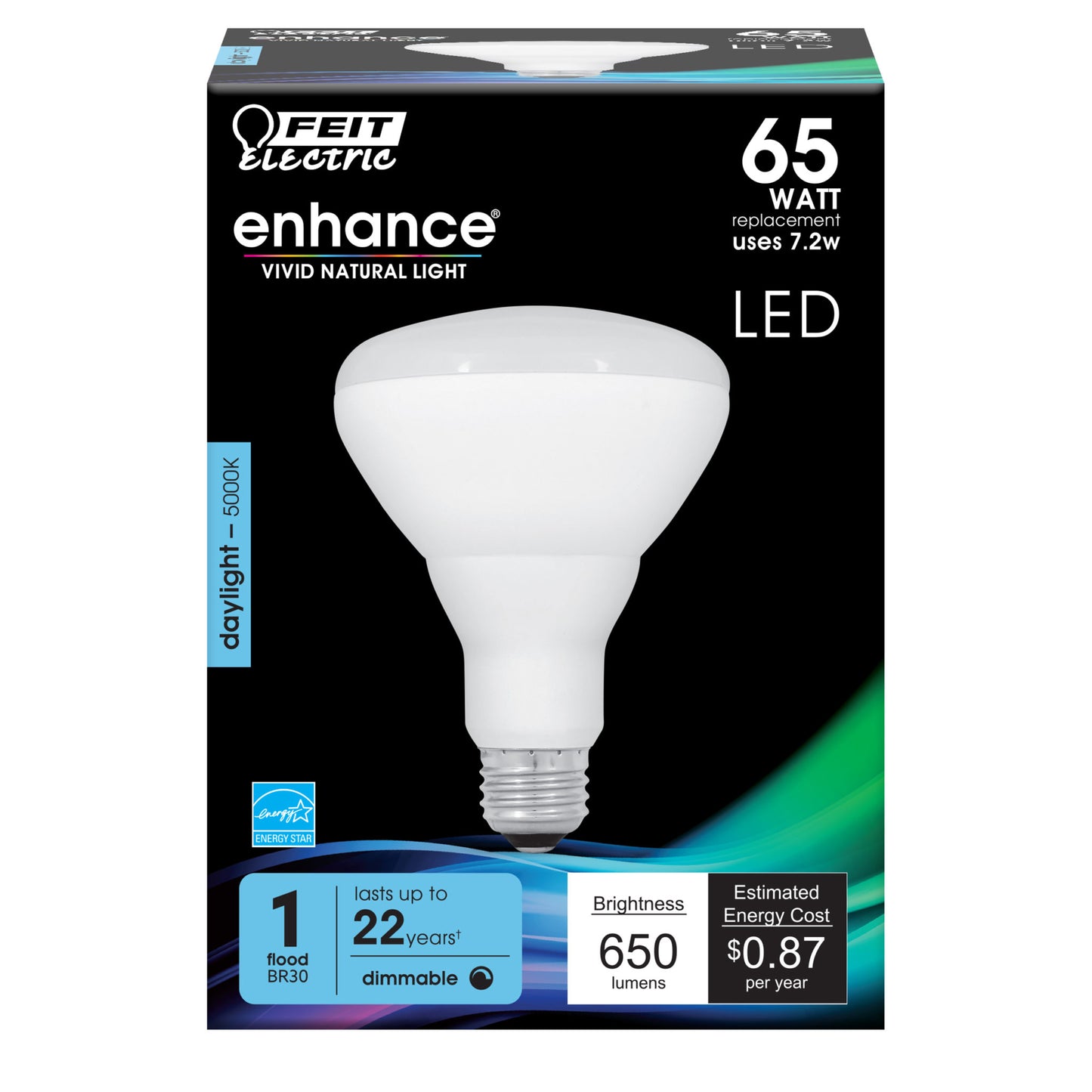 650 Lumen 5000K Dimmable BR30 LED