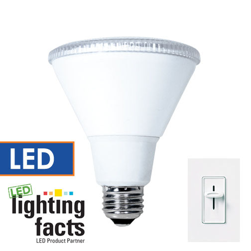 Bulbrite LED15PAR30NF/830/D 15 Watt Dimmable LED PAR30 Reflector Bulb, 75W Incandescent Equivalent, Medium (E26) Base, Narrow Flood, Soft White