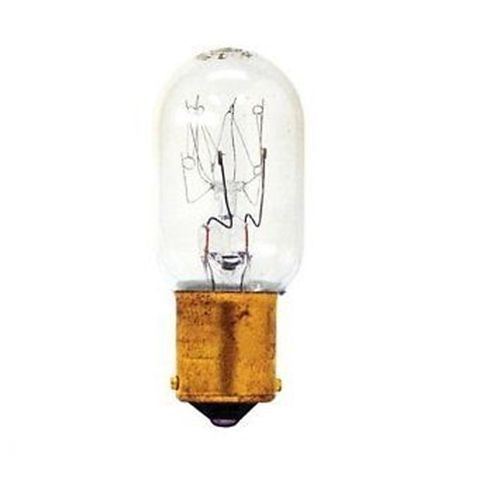 GE 35154 15T7DC Indicator Light Bulb 15 watt - 120 volt - T7 - Double Contact Bayonet (BA15d) Base - Clear