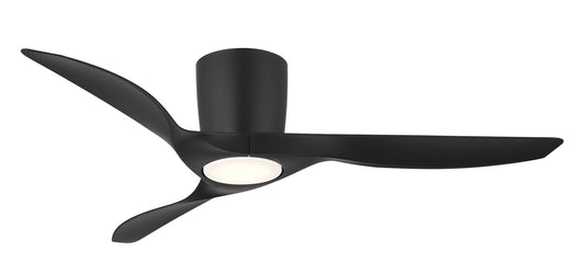 Wind River Fans Delta 52 Inch Indoor/Outdoor Smart Flush Mount Ceiling Fan, 18 Watts, 3000K, 120V