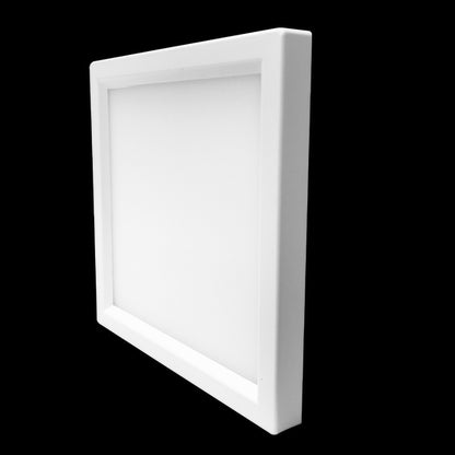 Luxrite LED Surface Mount 4" Square Slim, 10W, 600 Lumens, Color Selectable - 3000K/4000K/5000K, 80 CRI, White Finish, Dimmable, Pack of 2 (LR23591)