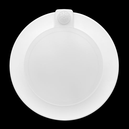 Luxrite LED 6" Surface Mount Round Disk with Passive Infrared Sensor, 15W, 1000 Lumens, Color Selectable - 3000K/4000K/5000K, 80 CRI, White Finish, Dimmable, Pack of 2 (LR23834)