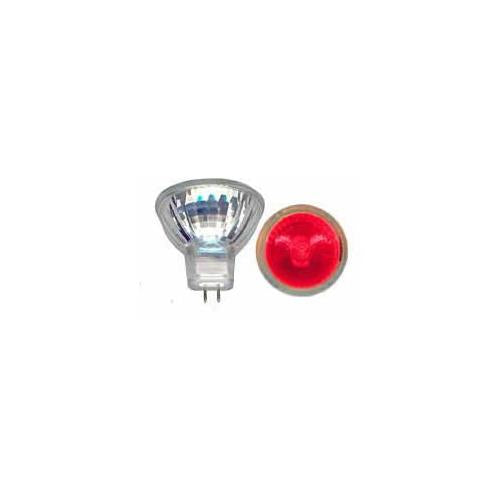 Bulbrite FTD/R 20 Watt Dimmable Color Light Halogen MR11, Bi-Pin GU4 Base, Red