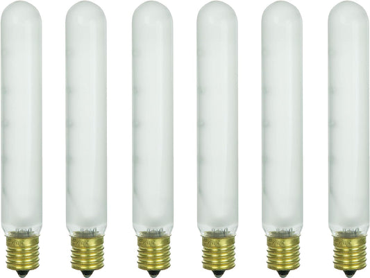 Sunlite 40 Watt T6.5 Tubular Intermediate Base Frost (6 Pack)