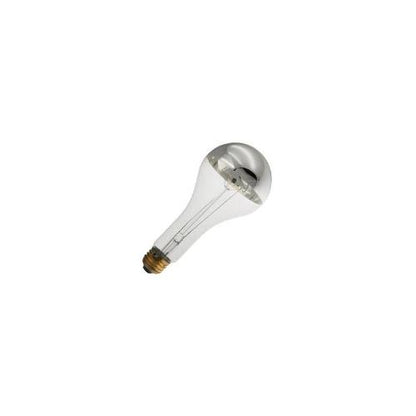 Bulbrite 150PS25F/SB 150 Watt Incandescent Half Chrome PS25 Bulb, Medium Base, Silver Bowl Frost