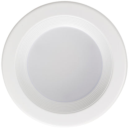 Luxrite LED 4" Round Baffled Downlight Retrofit, 10W, 750 Lumens, Color Selectable - 2700K/3000K/3500K/4000K/5000K, 90 CRI, White Finish, Dimmable, Pack of 4 (LR23790)