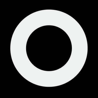 Luxrite 4-6" Round Goof Ring, White Finish, Pack of 9 (LR41020)