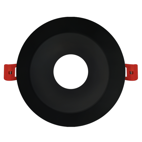 Luxrite LED 4" Round Deep Regressed Black Trim Interchangeable Canless Spotlight (LR24935)
