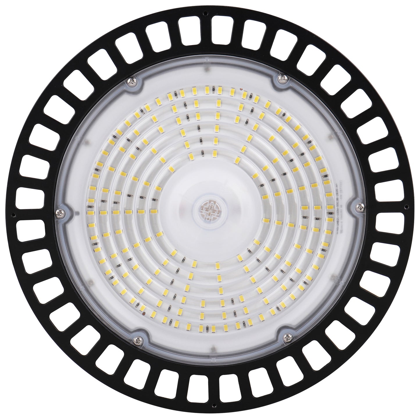 Sunlite 89780 LED Commercial UFO High Bay Light Fixture, 100 Watts (250W=), 14000 Lumens, 5000K Super White, Dimmable, UL Listed, Black, 120-277V, IP65, For Warehouses, Factories & Workshops