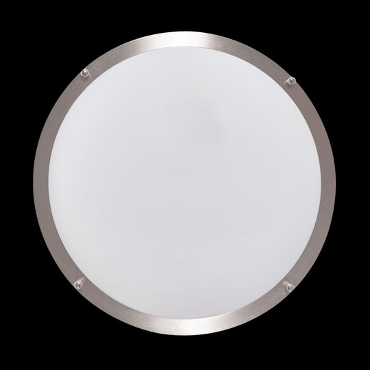 Luxrite LED 12" Double Ring Suface Mount, 14W, 1120 Lumens, Color Selectable - 2700K/3000K/3500K/4000K/5000K, 80 CRI, Chrome Finish, Dimmable, Pack of 2 (LR23281)