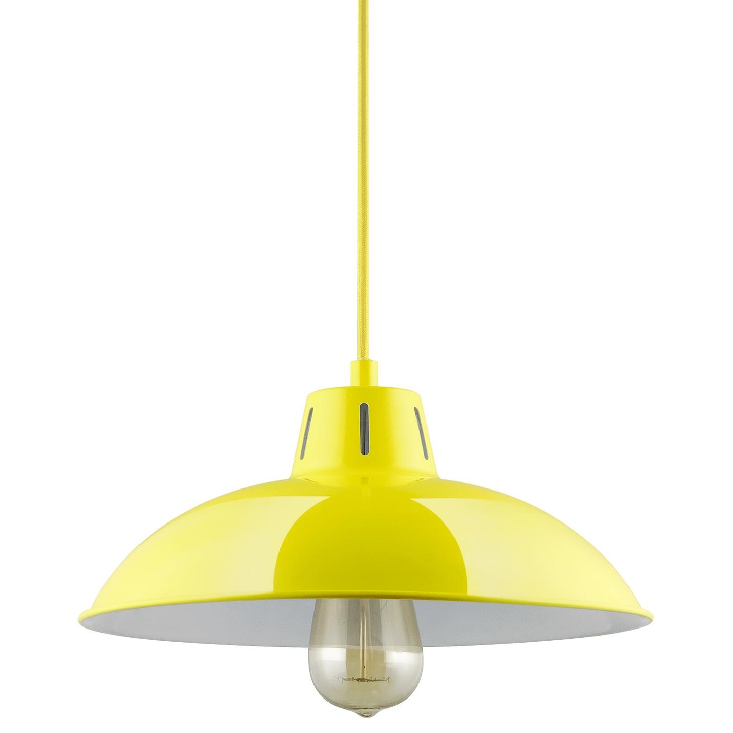 Sunlite CF/PD/V/Y Yellow Vega Residential Ceiling Pendant Light Fixtures With Medium (E26) Base