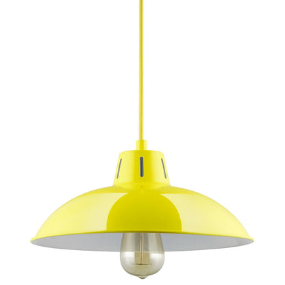 Sunlite CF/PD/V/Y Yellow Vega Residential Ceiling Pendant Light Fixtures With Medium (E26) Base