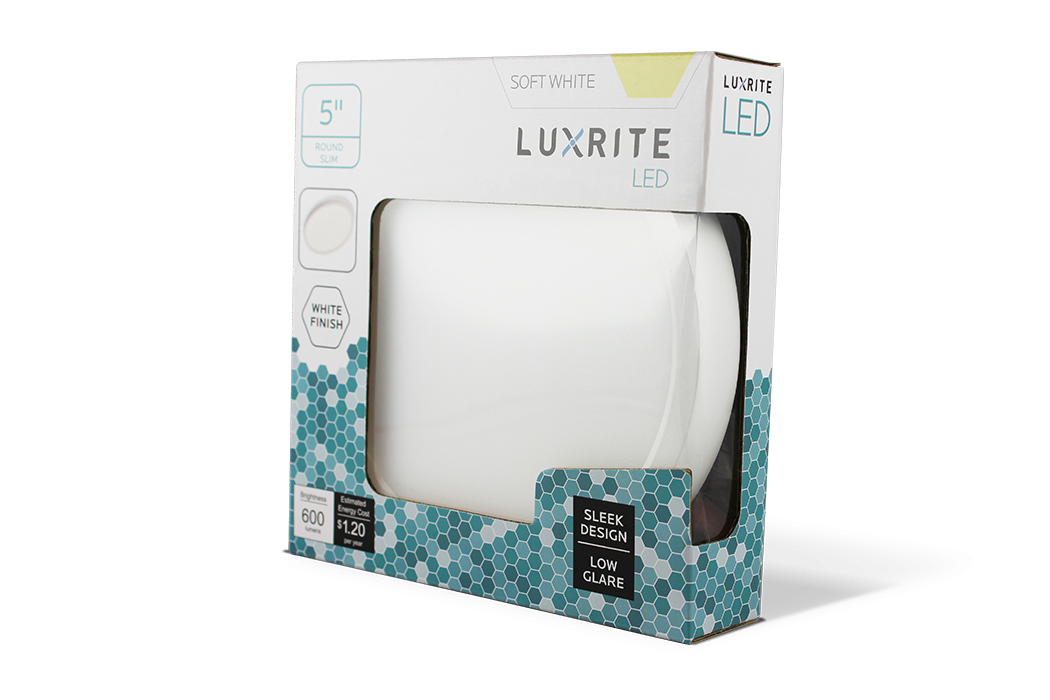 Luxrite Surface Mount LED10/SLIM5/40K/W/RD 4000K Cool White
