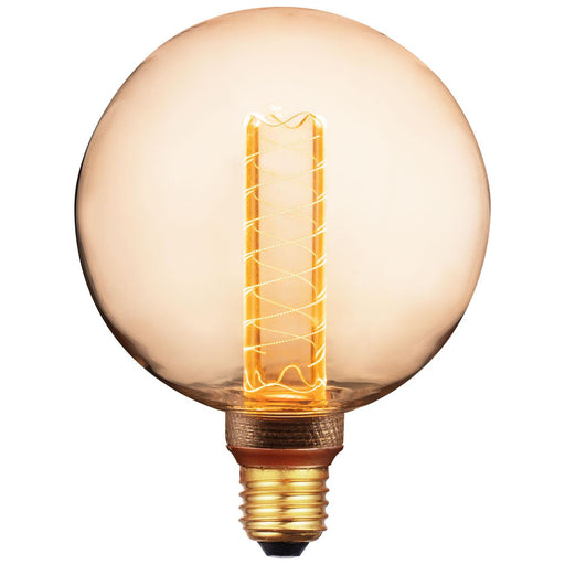 Sunlite 81255-SU LED G40 Virtual Filament Bulbs, Medium Base, Amber Globe, Dimmable, 15,000 Hour Life, UL Listed, 20K Warm White 1 Pack
