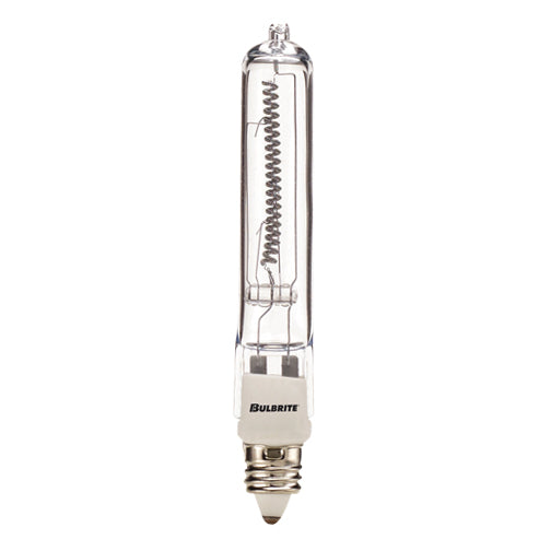 Bulbrite Q500CL/MC 500 Watt Dimmable Halogen JD T4 Capsule Bulb, Mini-Candelabra Base , Clear