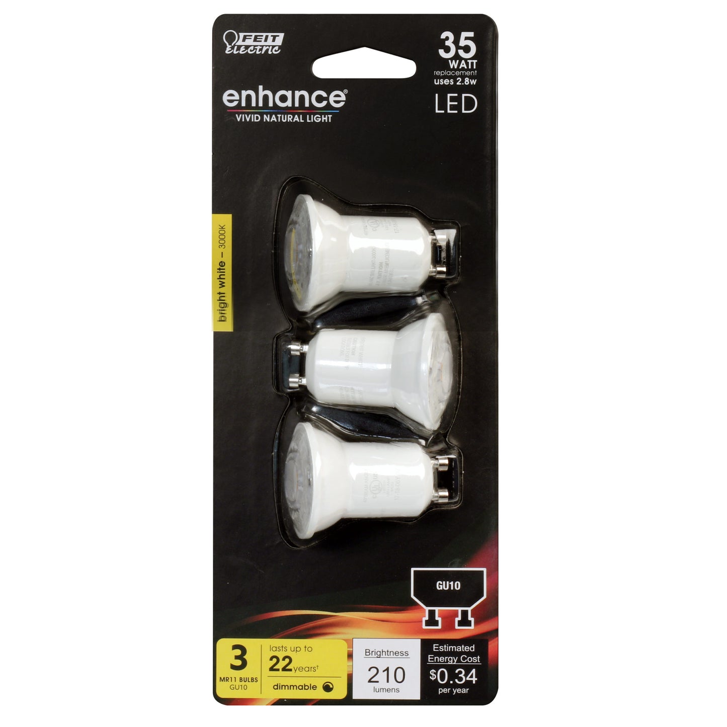 210 Lumen 3000K Dimmable LED