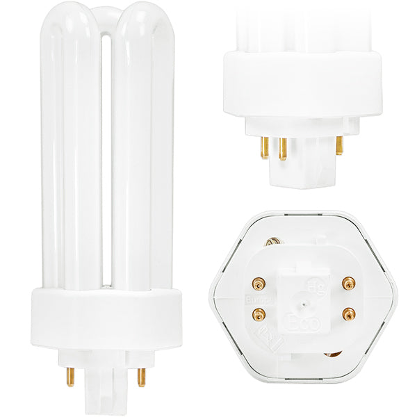 F26TBX/830/A/ECO - 4 Pin GX24q-3 Base - 3000K 26 Watt - CFL - GE 97615