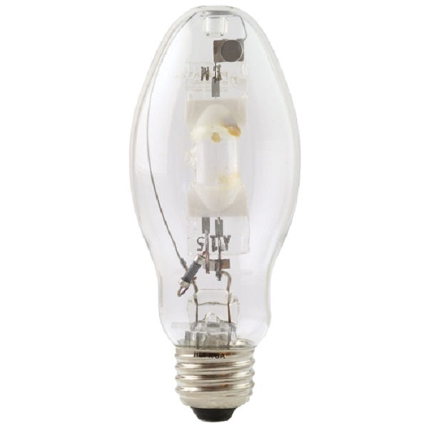 Satco S5860 150W Pulse Start Metal Halide Bulb – ED17, Medium E26 Base, Clear, 4000K