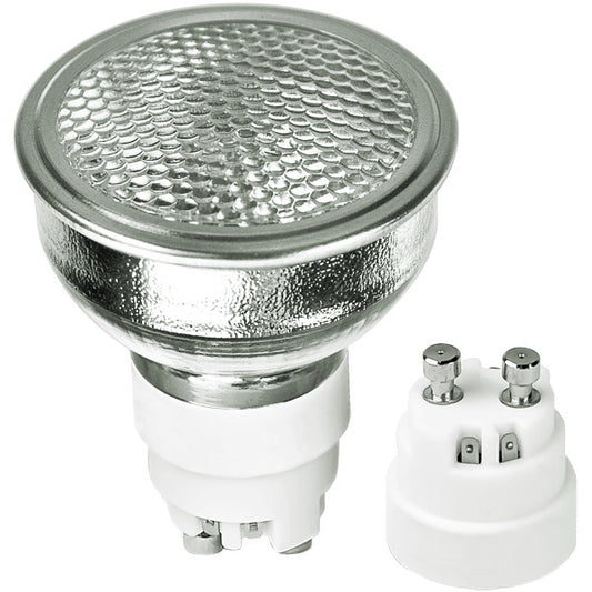 GE 85110 - 20 Watt - MR16 Narrow Flood - Pulse Start - Metal Halide Protected Arc Tube - 3000K - ANSI C156 or M156/O - GX10 Base - Universal Burn - CMH20MR16/830/FL