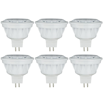 Sunlite LED MR16 Mini Reflector 7W (50W Equivalent) Light Bulb (GU5.3) Base, Warm White