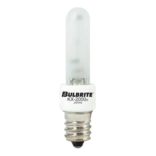 Bulbrite KX20FR/E12 20 Watt KX-2000 Dimmable Krypton/Xenon T3 Capsule Bulb, Candelabra Base, Frost