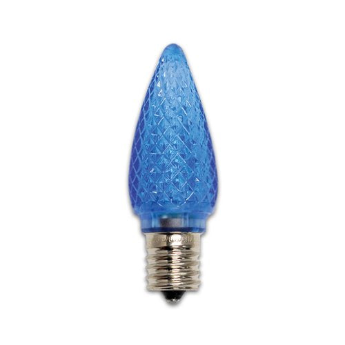 Bulbrite LED/C9B-25PK 0.35 Watt LED C9 Christmas Light Replacement Bulbs, Candelabra Base, Blue, 25-Pack