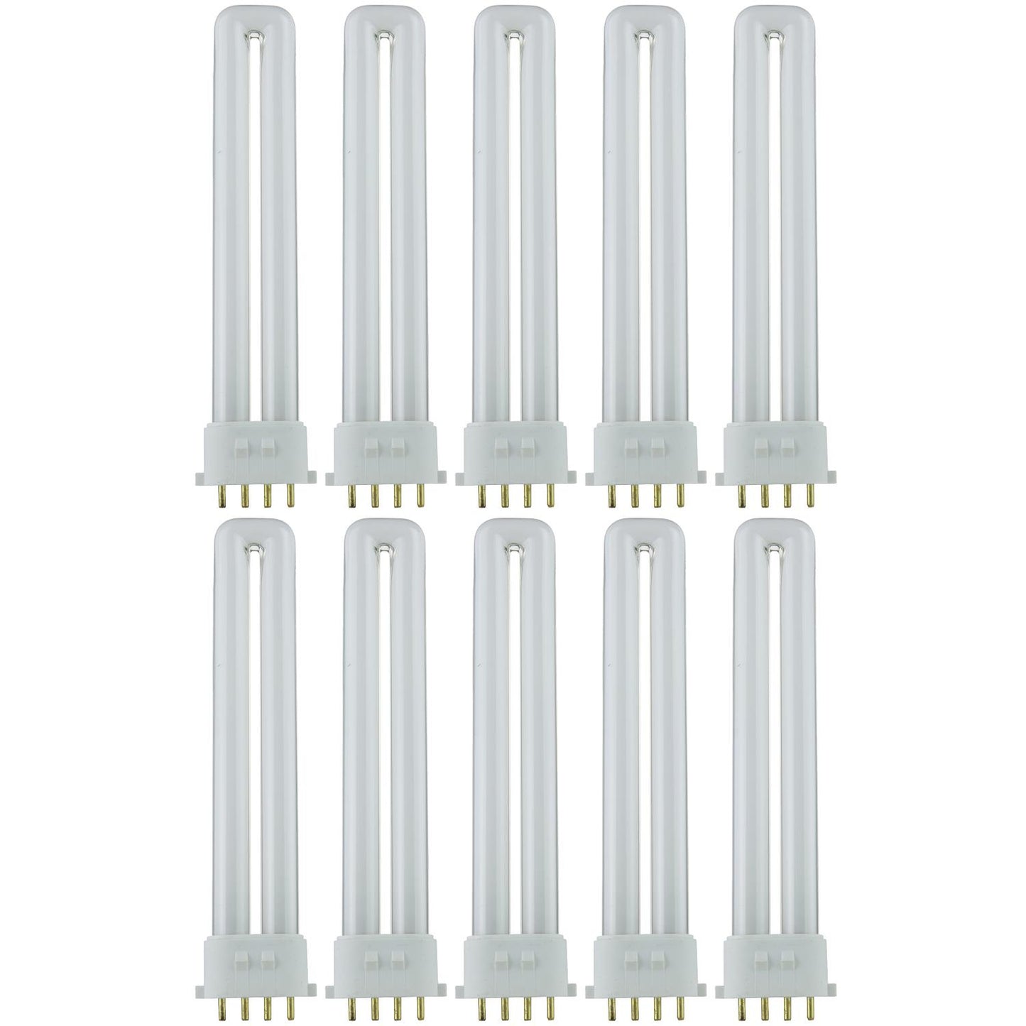 Sunlite 13 Watt PL 4-Pin Single U-Shaped Twin Tube, 2GX7 Base, Soft White