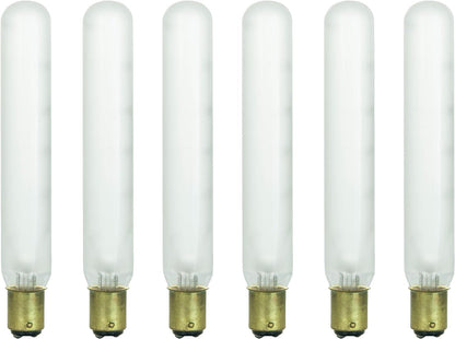 Sunlite 40 Watt T6.5 Tubular Double Contact Base Frost (6 Pack)