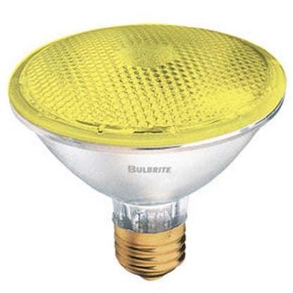 Bulbrite H75PAR30Y 75 Watt Dimmable Colored Light Halogen PAR30, Medium Base, Yellow