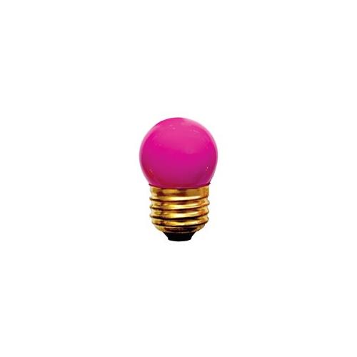 Bulbrite 7.5S11P 7.5W Dimmable S11 Night Light Replacement Bulb, Medium Base, Pink