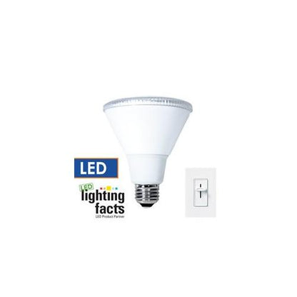 Bulbrite LED15PAR30WF/830/D 15 Watt Dimmable LED PAR30 Reflector Bulb, 75W Incandescent Equivalent, Medium (E26) Base, Wide Flood, Soft White