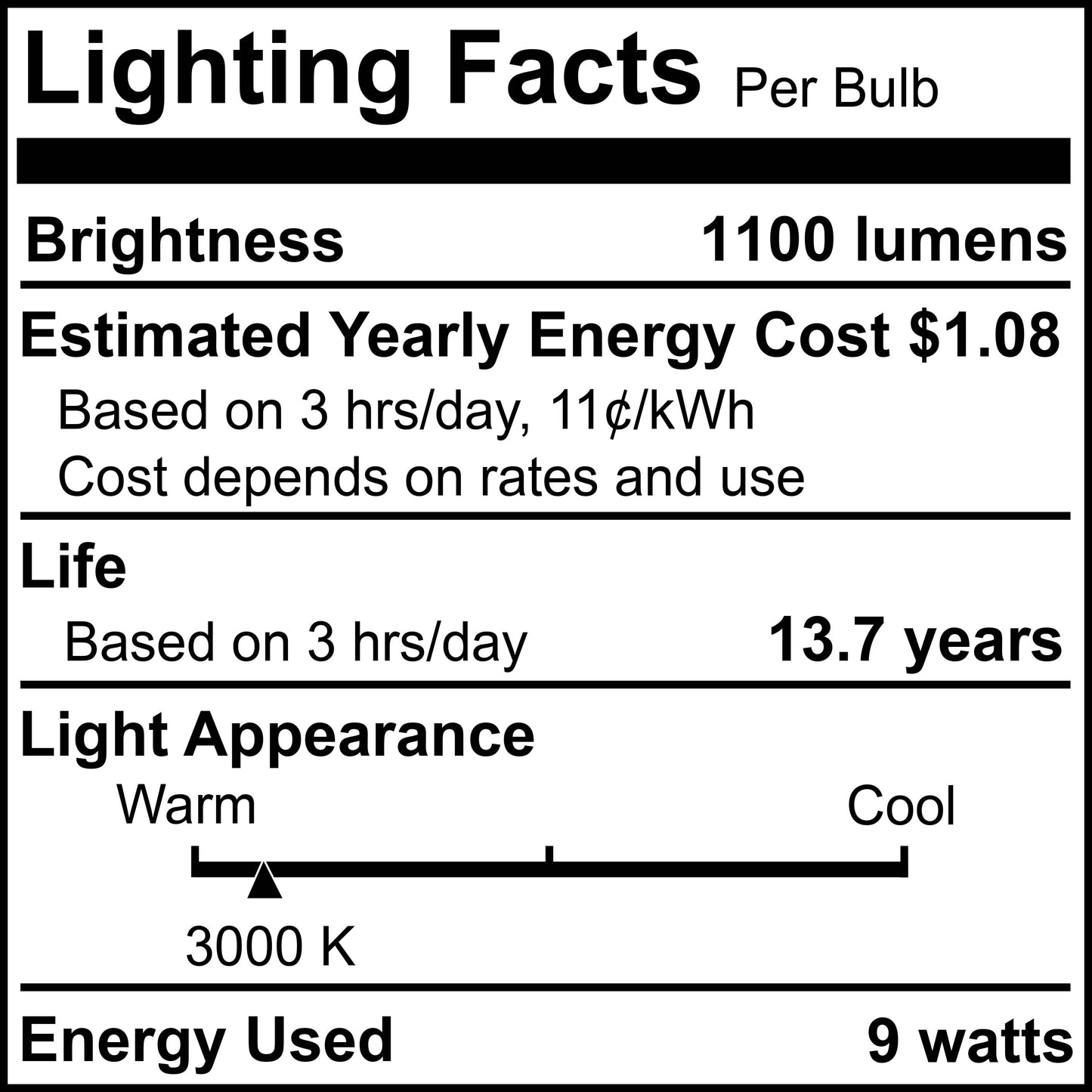 BULBRITE 9W LED A19 3000K FILAMENT CLEAR E26 FULLY COMPATIBLE DIMMING-4PK