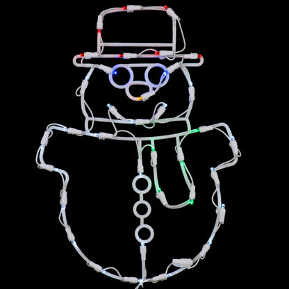 Vickerman 17 Snowman Wire Silhouette with 35 LED Lights.- 2 Pack