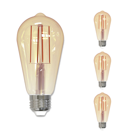 Bulbrite 5W LED 2200K ST18 Nostalgic Filament Bulb - Pack of 4