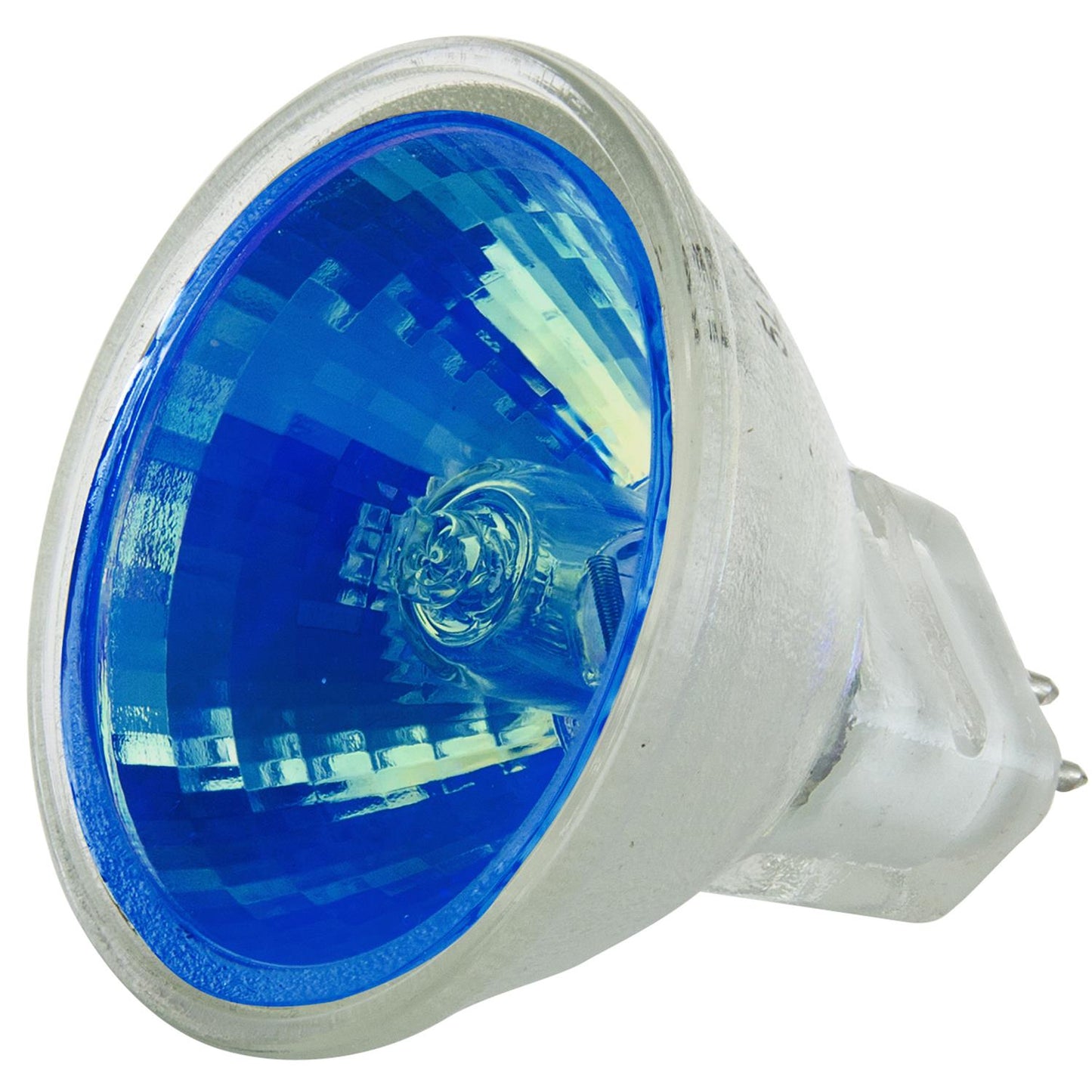 Sunlite 20MR11/SP/12V/B Color MR11 10° Narrow Spot Halogen Lamps, 20-Watt, 12-Volt, GU4 2-Pin Base, Cover Glass, Dimmable, 2,000 Hour Life Span, Blue (24 Pack)