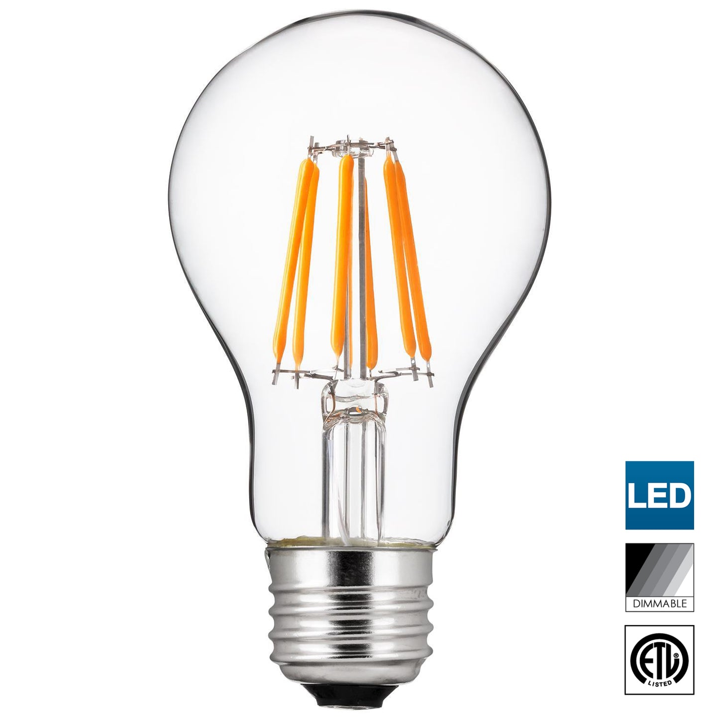 Sunlite Edison Style LED Bulb in 5000K Super White, Dimmable, Medium Base, 15,000 Hour Life, 5 Watt (40 Watt Equivalent), 500 Lumens, Perfect for Achieving Clear and Vibrant Lighting