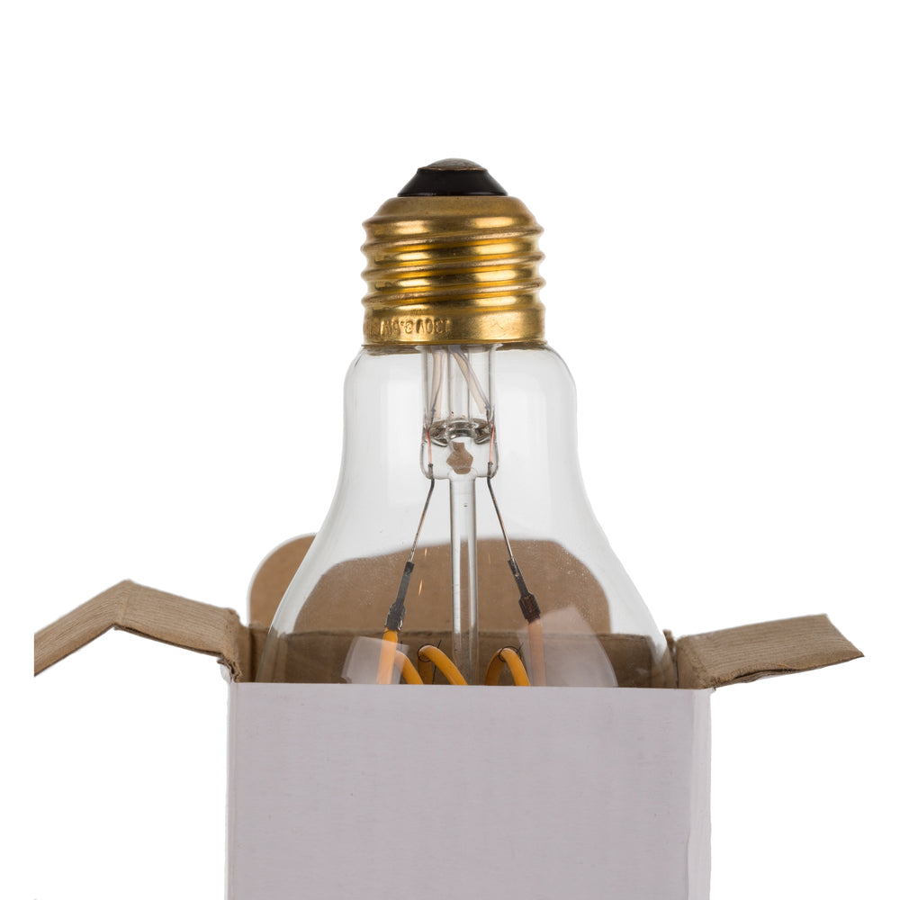 Vickerman PS60 Warm White Filament LED Bulb 1/BOX, E26 Brass Base, Dimmable, 120V, 3.5W 2200K - 2 Pack