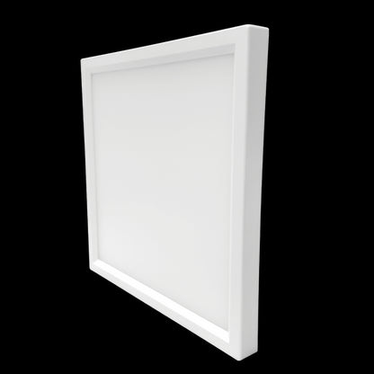 Luxrite LED Surface Mount 6" Square Slim, 15W, 950 Lumens, Color Selectable - 3000K/4000K/5000K, 80 CRI, White Finish, Dimmable,Pack of 2 (LR23593)