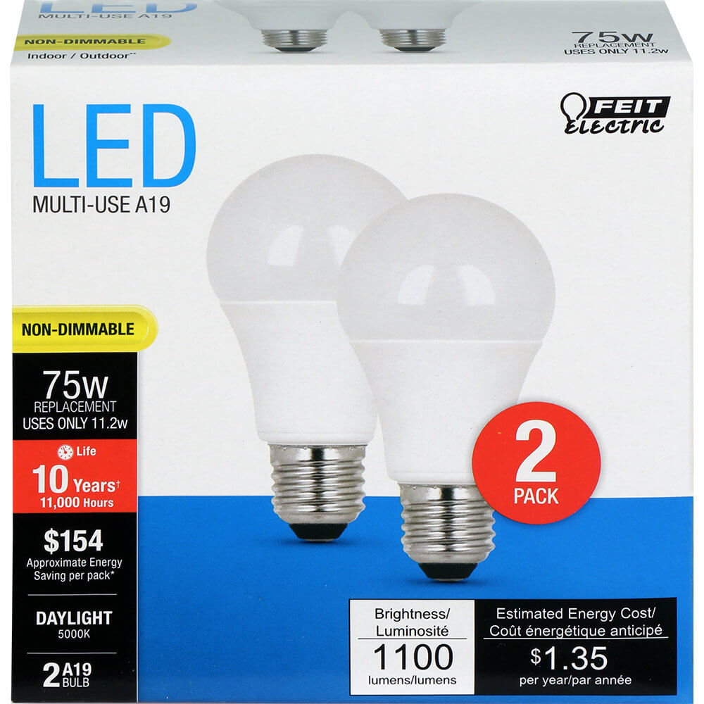 1100 Lumen 5000K Non-Dimmable LED