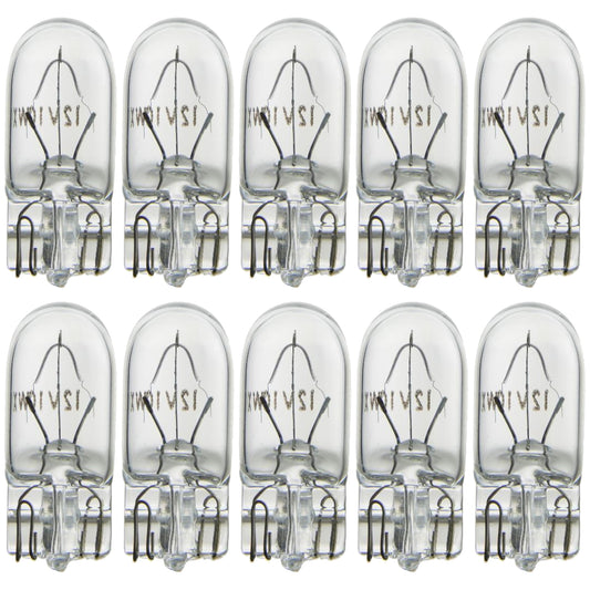 10 Pack 5 Watt T3.25 Xelogen, Wedge Base, 24 Volts, Clear