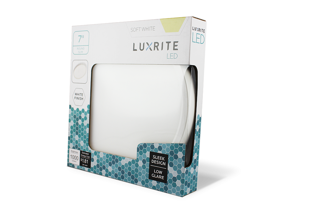 Luxrite Surface Mount LED15/SLIM7/30K/W/RD 3000K Soft White