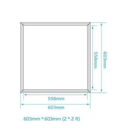 Luxrite Lay In LED45W2X2PANEL/35K/DIM 3500K Neutral White