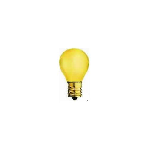 Bulbrite 10S11TY 10W Dimmable S11 Night Light Replacement Bulb, Intermediate Base, Transparent Yellow