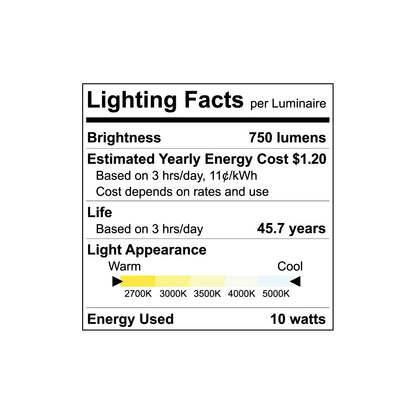 Luxrite LED 4" Round Baffled Downlight Retrofit, 10W, 750 Lumens, Color Selectable - 2700K/3000K/3500K/4000K/5000K, 90 CRI, White Finish, Dimmable, Pack of 4 (LR23790)