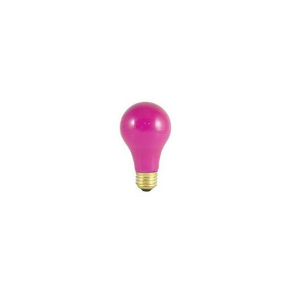 Bulbrite 40A/CP-12PK 40 Watt Incandescent A19 Party Bulb, Medium Base, Ceramic Pink, 12 Pack