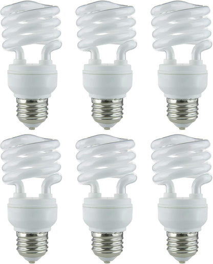 Sunlite 13 Watt Super Mini Spiral Medium Base Daylight (6 Pack)