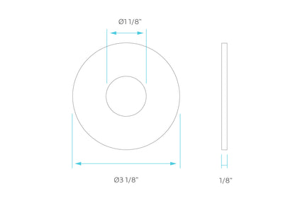 Luxrite 2" Regressed Interchangeable Canless Spotlight Round Pinhole Trim, Pack of 5 (LR23442)